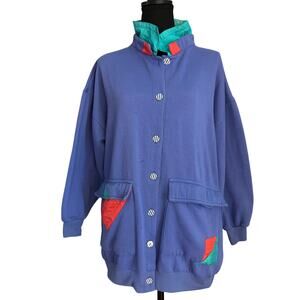 Vintage 80's Be in the Current Seen Button up Jacket  Large
